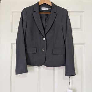 NWT Calvin Klein Grey Blazer -6P